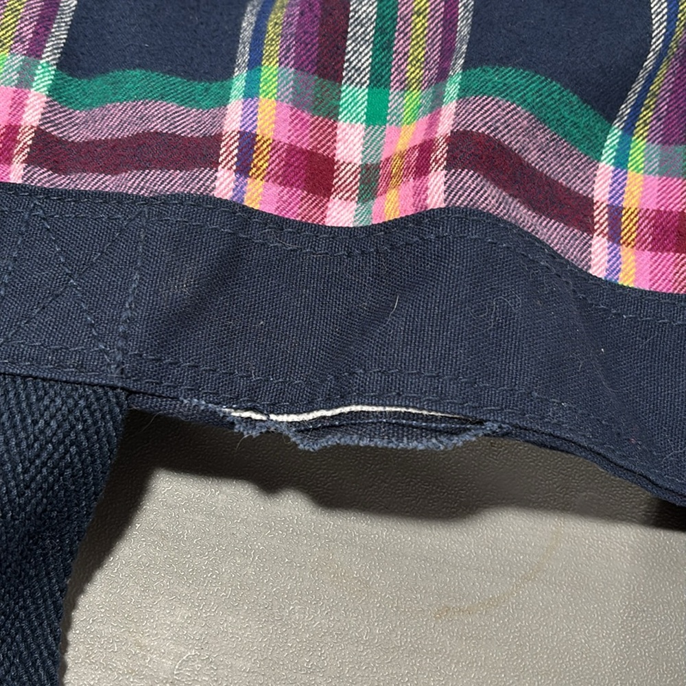 Women's Plaid Tote Bag - Multicolor - Picture 4 of 4